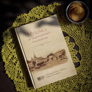 Projekt okładki książki o historii Myślenic